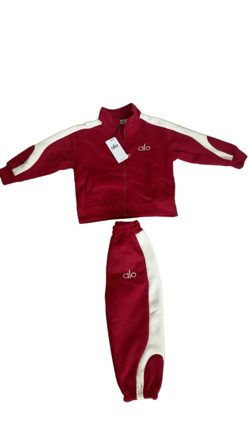2PC. RED JOGGER SET